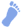 pied bleu